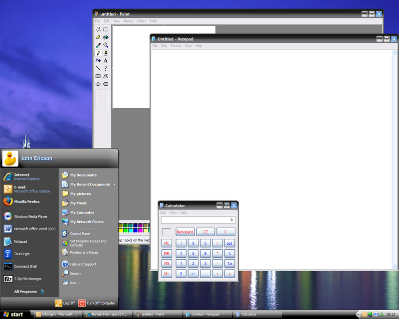 themes for windows xp. black theme for Windows XP